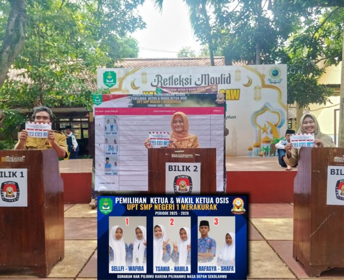 Semarak Demokrasi di UPT SMP Negeri 1 Merakurak: Pemilihan Ketua dan Wakil Ketua OSIS Periode 2025/2026